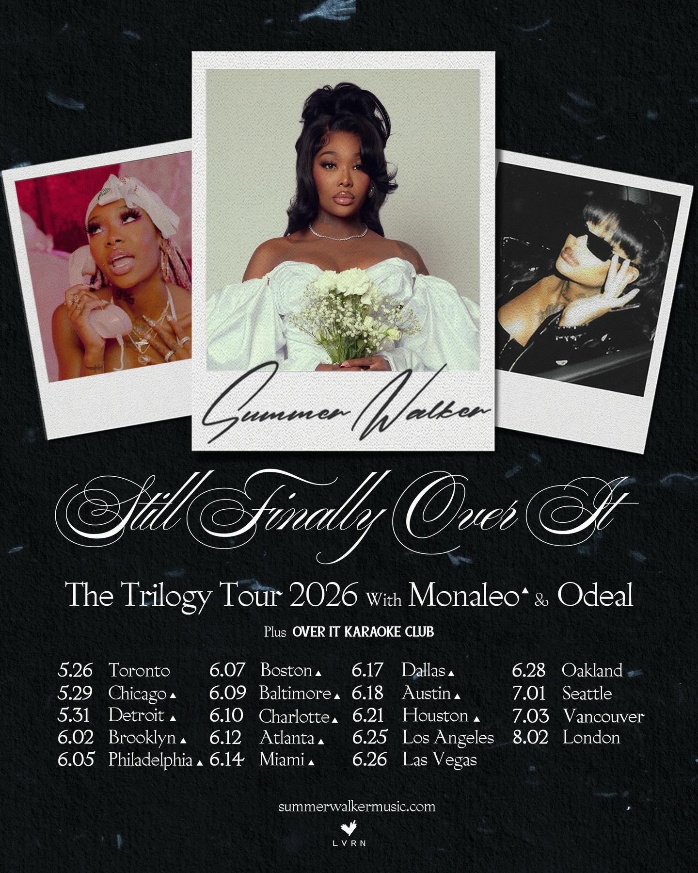Summer Walker Still Finally Over It Tour Poster 2026